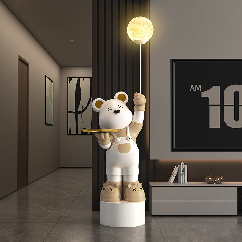 Large Internet Celebrity Violent Bear Ornaments Floor-Standing Living Room Tv Cabinet Sofa Decorations Housewarming New Home Moving Gifts
