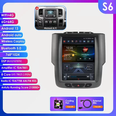 All-In-One Machine, DVD Navigation - model-a-664g-wifi4g-lte-version-7862-carplay-eight-core-97inch-suitable-for-13-18-dodge-rams