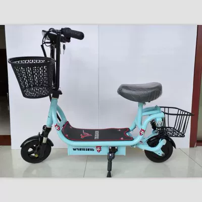 Mini Scooter, Qatlanan elektrik skuterlər - sky-blue