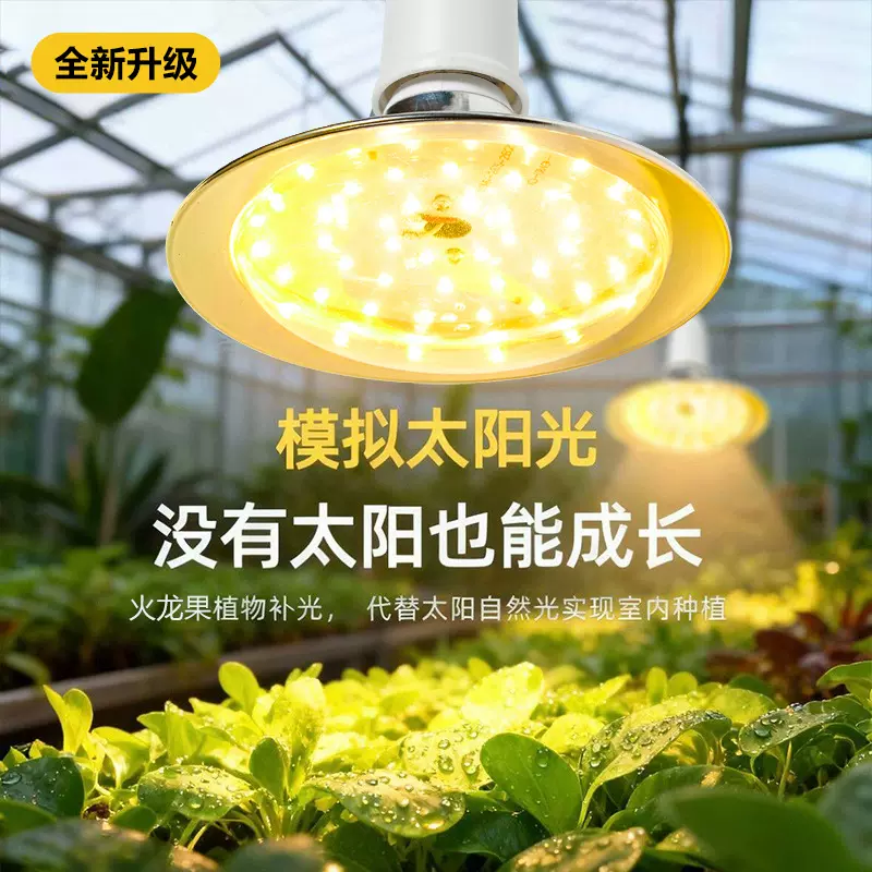 LED植物生长灯火龙果室外大棚蔬菜补光灯户外冬季催熟功能照明灯