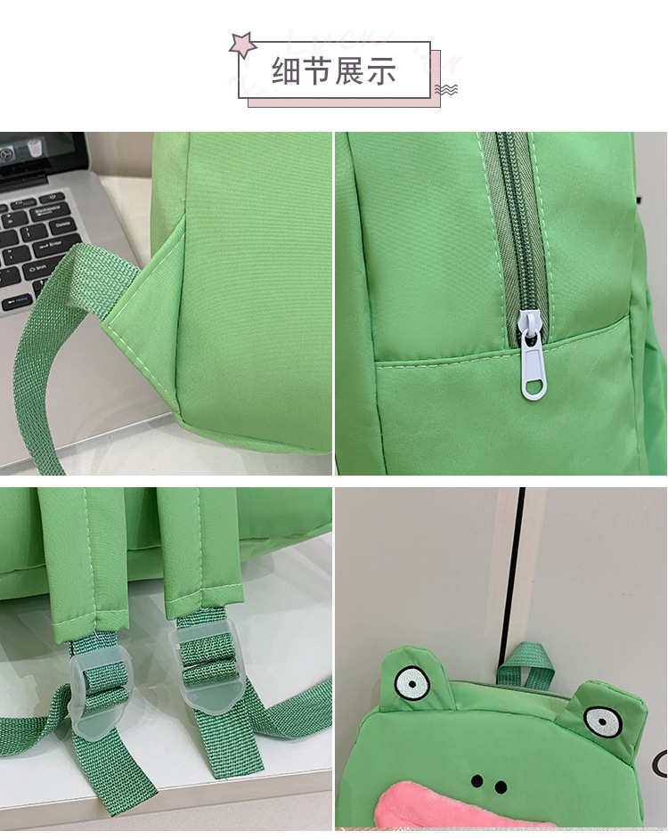 A new large-capacity, creative and funny schoolbag for students in the style of a Japanese-style cute and ugly cartoon anime school undefined