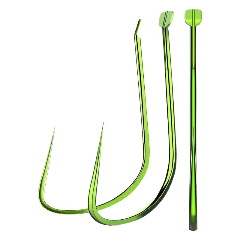 Trunking Competitive Wolf Ya Black Pit No Barbed Flying Fish Grabbing Fish Flying Knock Improved New Guandong Corner Hook Bulk Hook Wholesale
