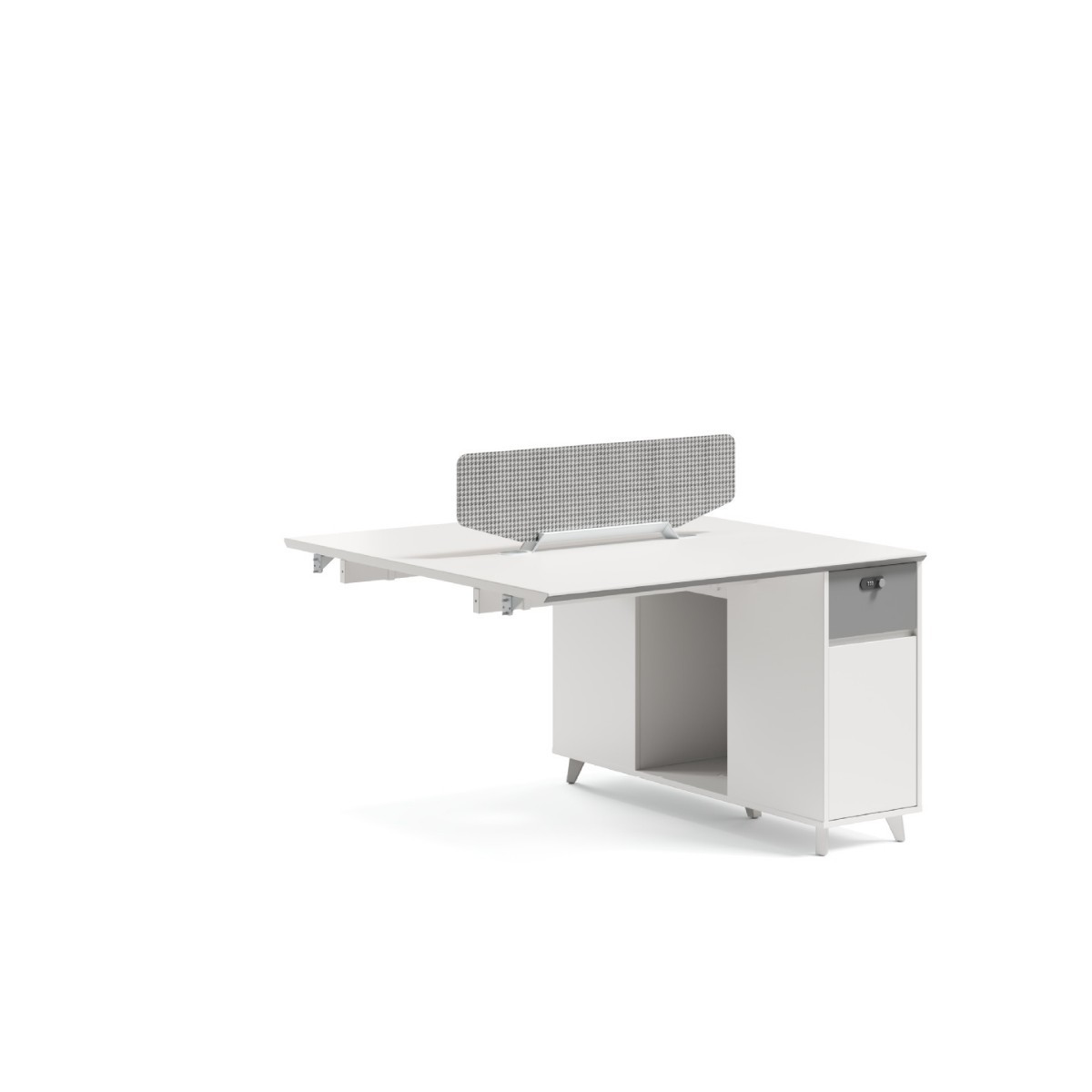 Combinación de escritorio y silla de oficina Personal simple y moderno 6 puestos de trabajo 4 puestos de oficina de personal de la empresa 4 puestos de oficina de personal