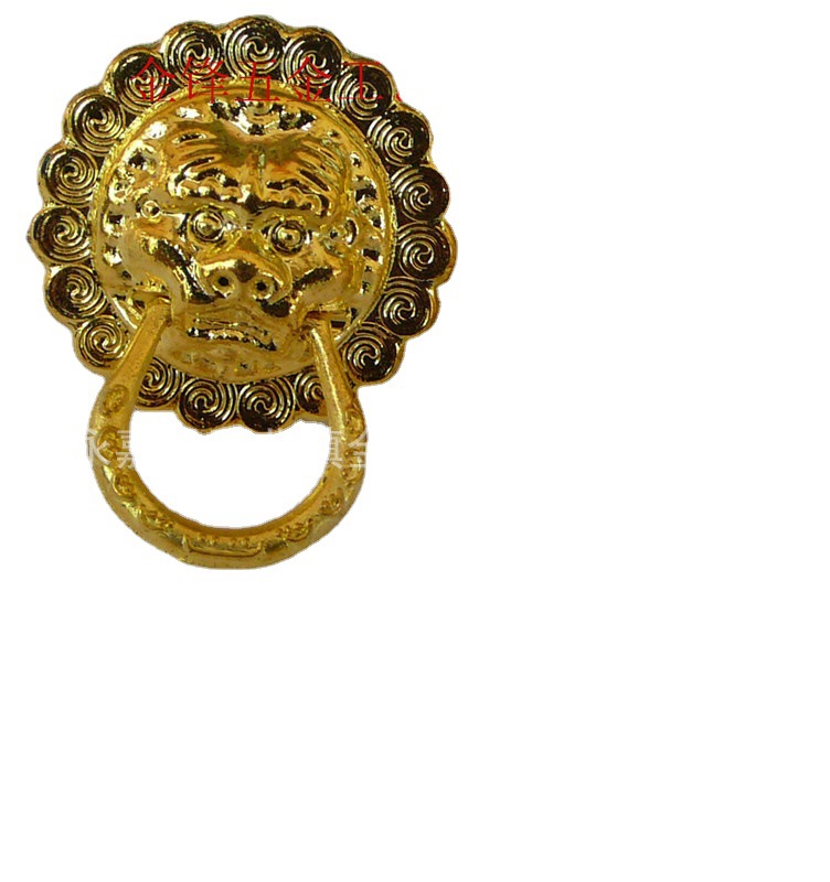 酒盒包装礼品盒塑料仿金狮子头拉手提手插扣卡扣