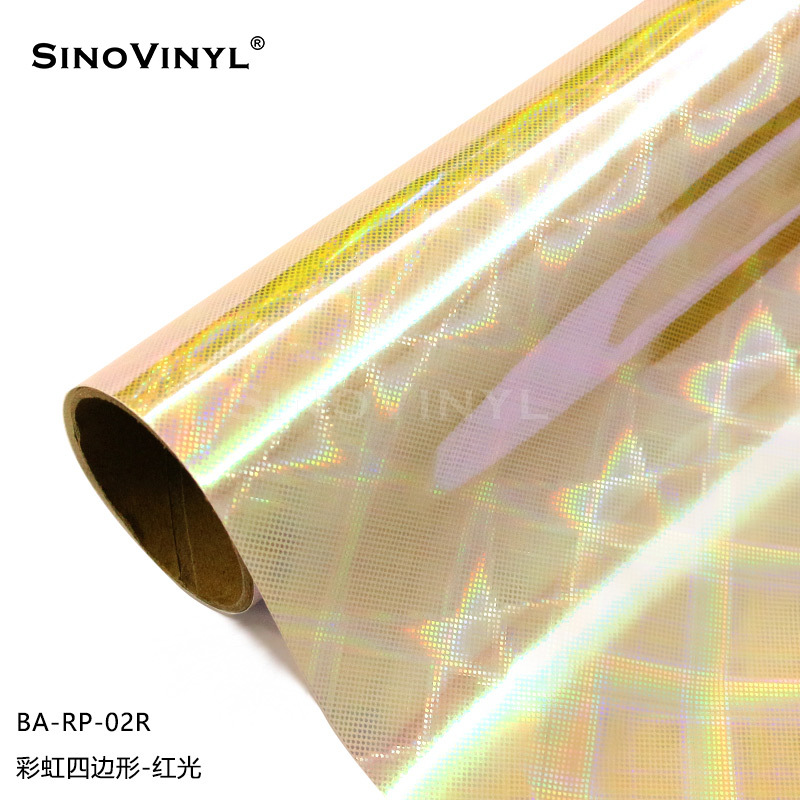 Xinlang Arco Iris patrón de grabado láser película de pared pegatinas decorativas de colores patrón de fibra de carbono adhesivo pegatinas instantáneas image 9