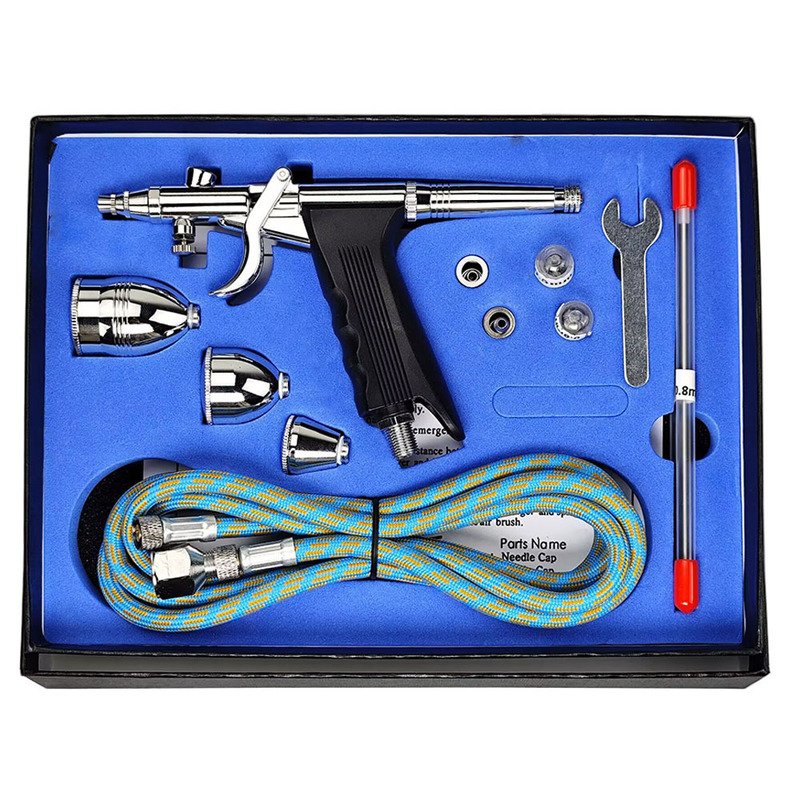 3 口径ガンタイプ 116B エアブラシセット家具修理モデルスプレーペイント革製品着色 0.3 0.5 0.8 ミリメートル|undefined