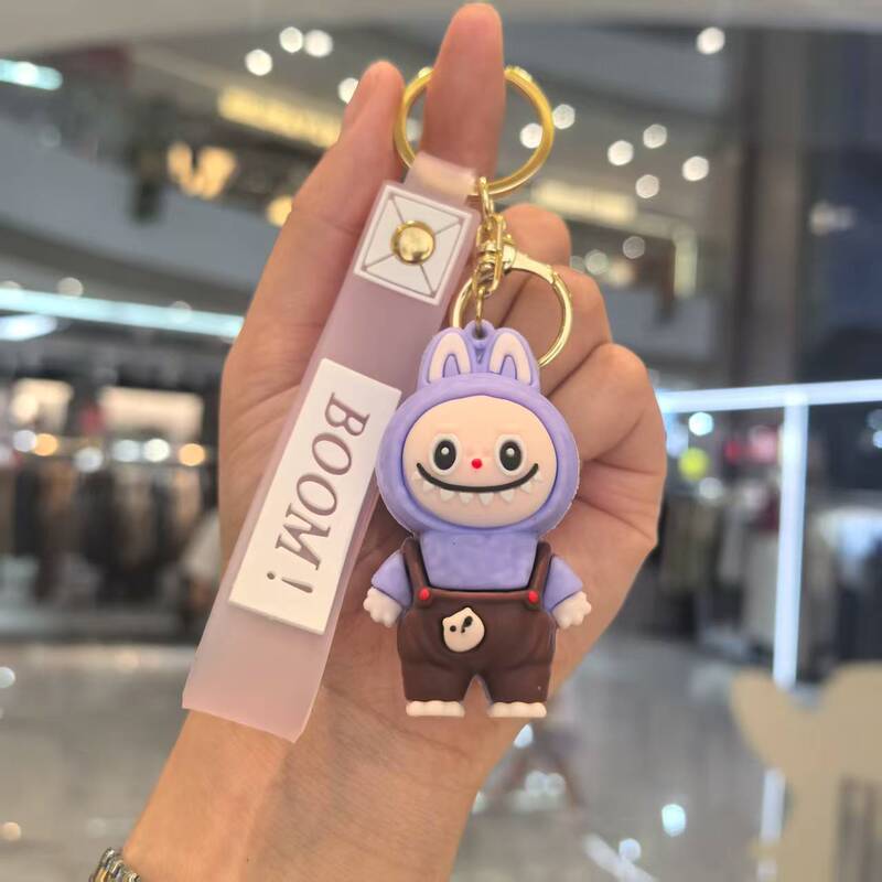 跨境拉布布可爱系列钥匙扣创意公仔坐姿汽车背包挂饰地摊礼品批发|undefined