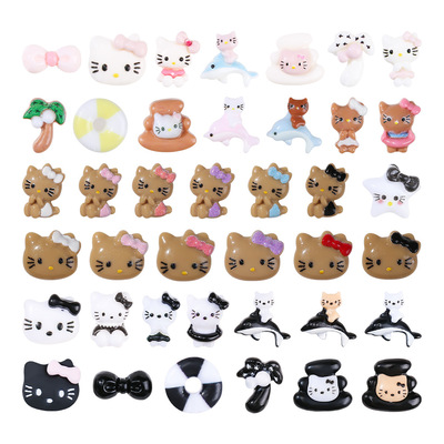 一袋约2000颗装树脂三丽鸥美甲装饰品可爱卡通指甲贴配件