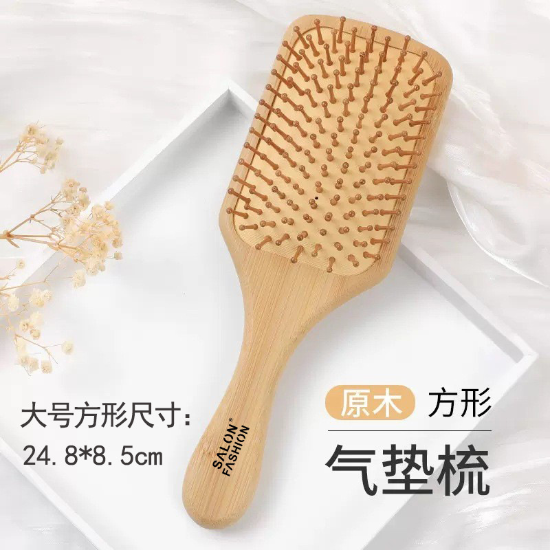 Lina cabeza Meridiana cojín de aire peine masaje peine grande peine de pelo largo peine de masaje anti-estática airbag peine de madera al por mayor