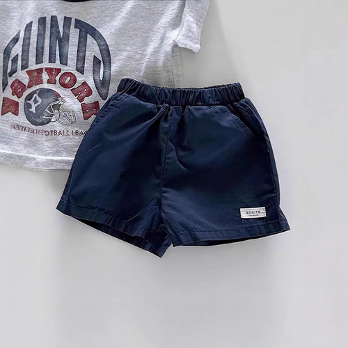 Ins Korean version infant and children's cotton-linen shorts, new spring and summer style, unisex baby loose breathable shorts