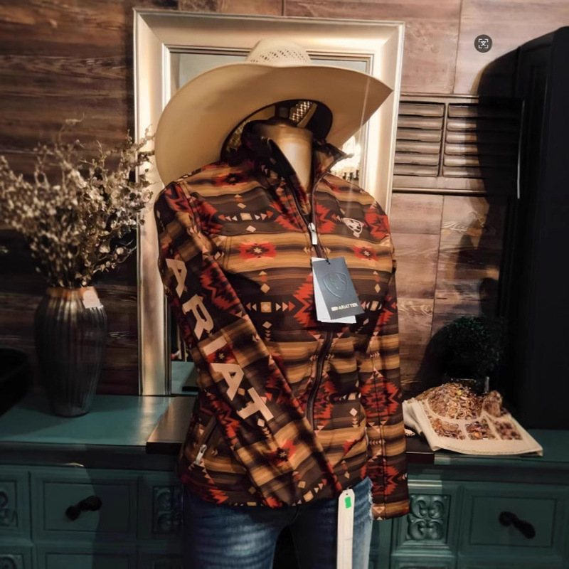 Independent Station Amazon 2025 Foreign Trade New European and American Style Retro Women's Coat Jacket Woolen Fabric