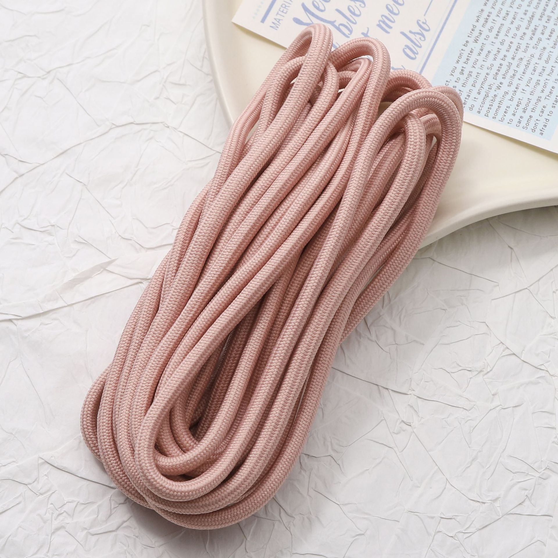 Cuerdas trenzadas de poliéster de color DIY accesorios accesorios de joyería hechos a mano cuerdas de cuentas de teléfono móvil llavero colgante paquete de material de cuerda image 28