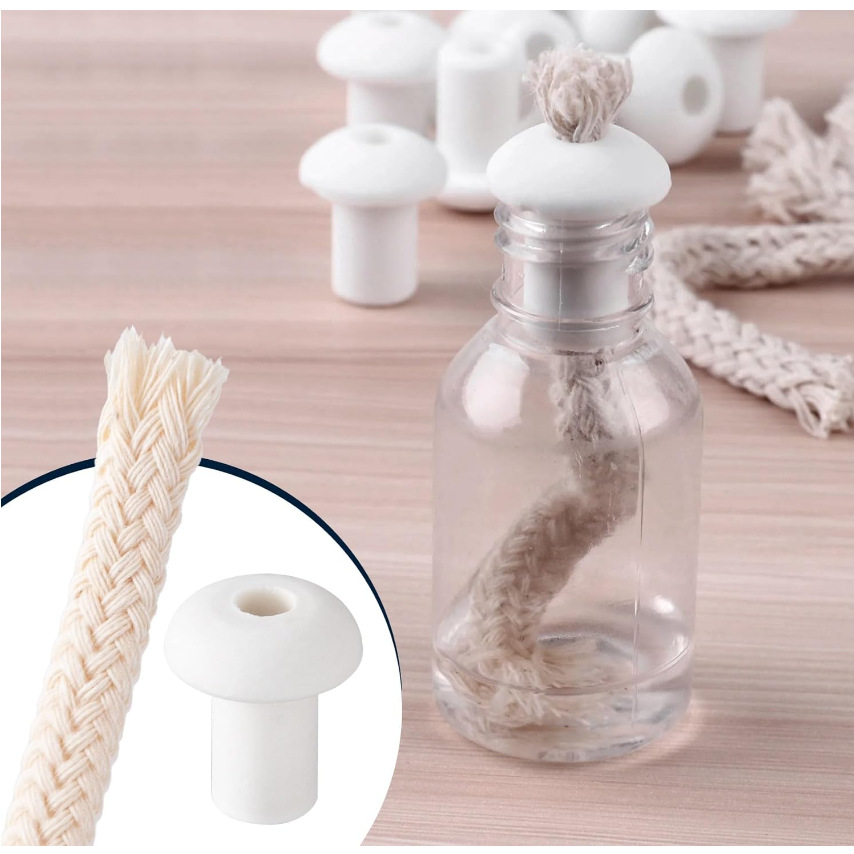 10 metros de lámpara de aceite núcleo de algodón redondo reemplazo de vela núcleo de lámpara de alcohol queroseno lámpara de lámpara de lámpara
