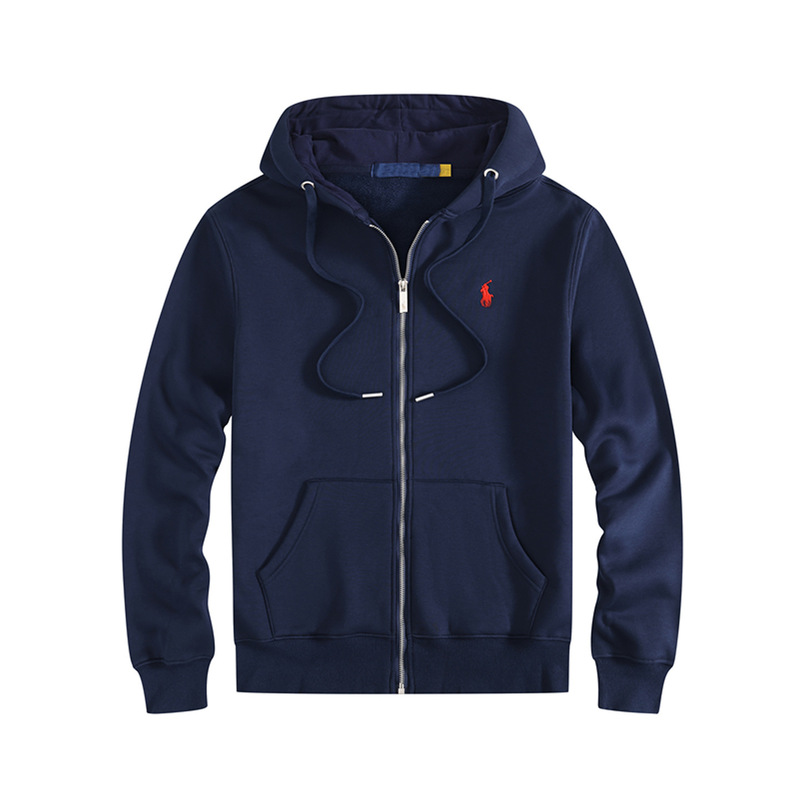 POLO men's hoodie, pure cotton sweatshirt, unisex basic zip-up cardigan, casual polo with embroidered logo, trendy POLO men's hoodie, pure cotton sweatshirt, unisex basic zip-up cardigan, casual polo with embroidered logo, trendy