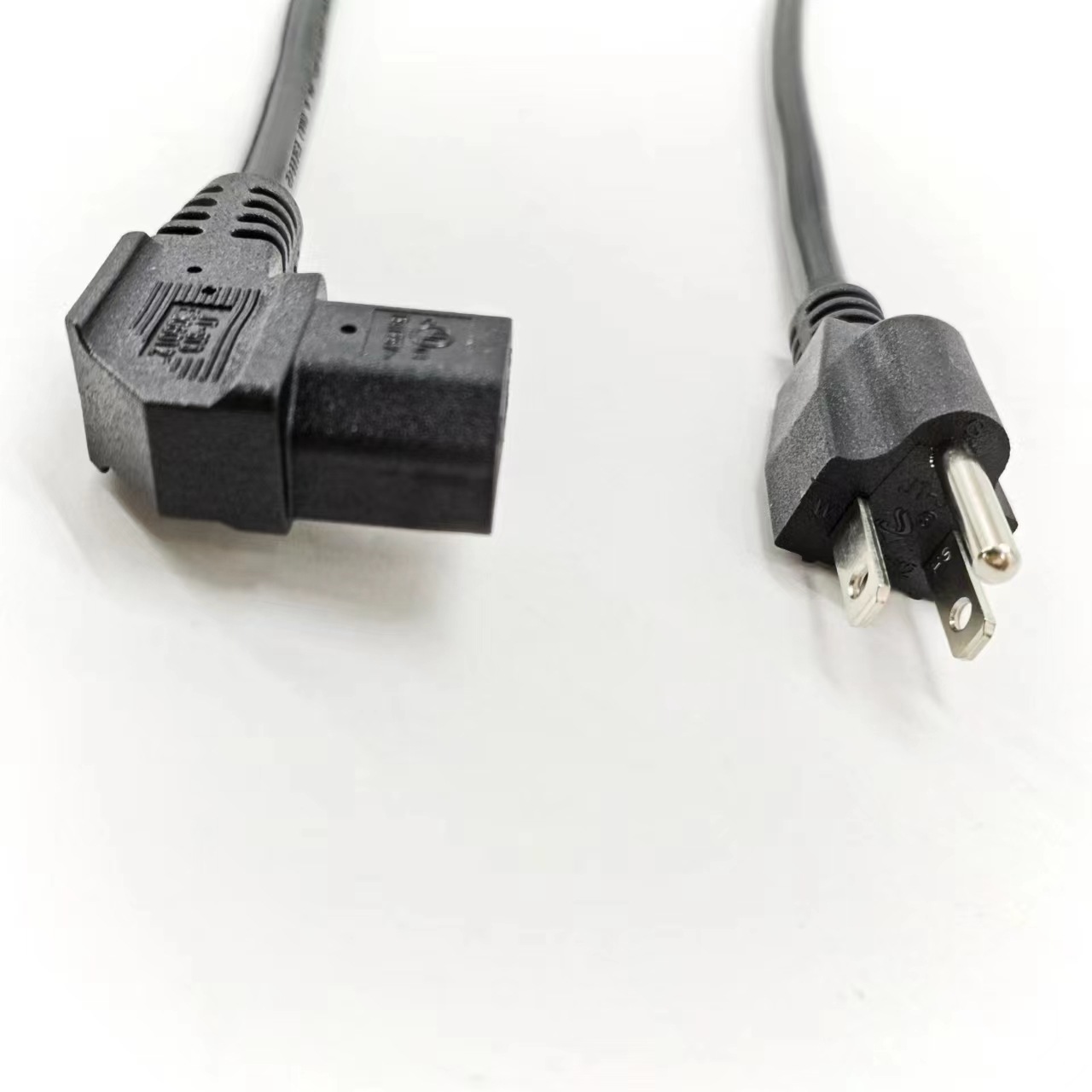 厂家供应三芯美插弯头品字尾电源线美标三插电源线美规电源线插头