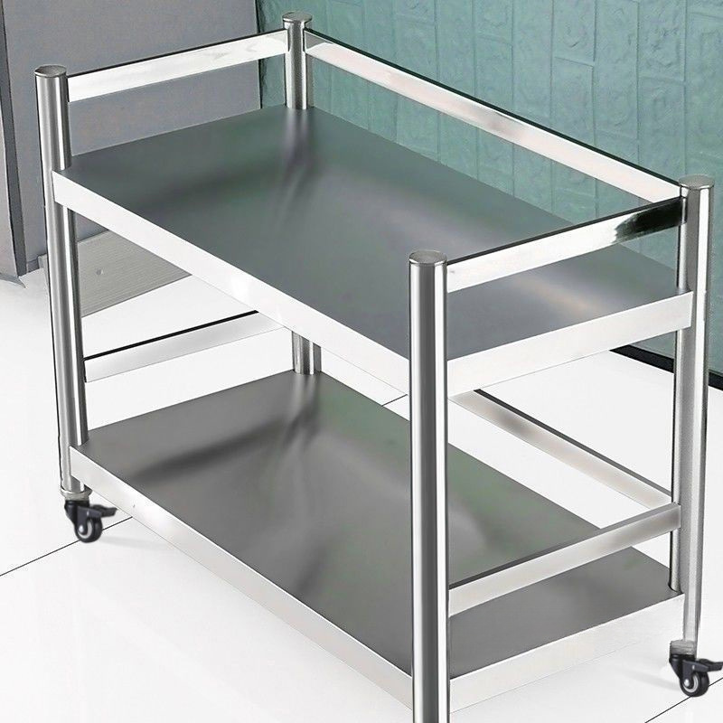 Thickened removable stainless steel kitchen rack with fence…