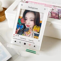 小紅書insアクリルロック音楽立牌DIYプレゼント3インチカード立牌写真フォトフレーム