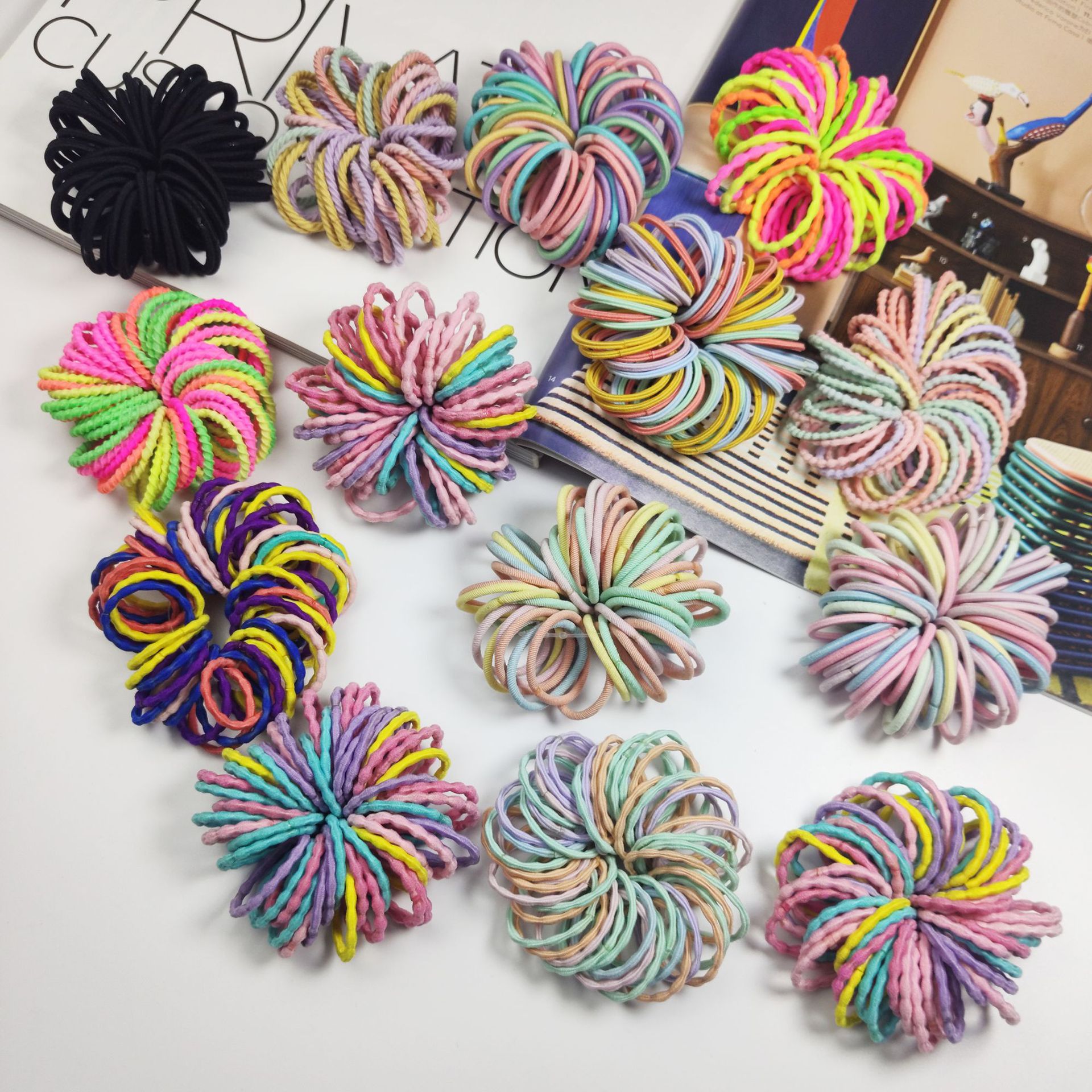 Children's Korean cute elastic hair rope