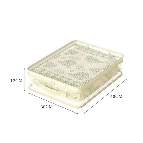 Four-piece set storage bag bedroom wardrobe organization seasonal bedding and clothing under-bed drawer storage box with compartments and handles
