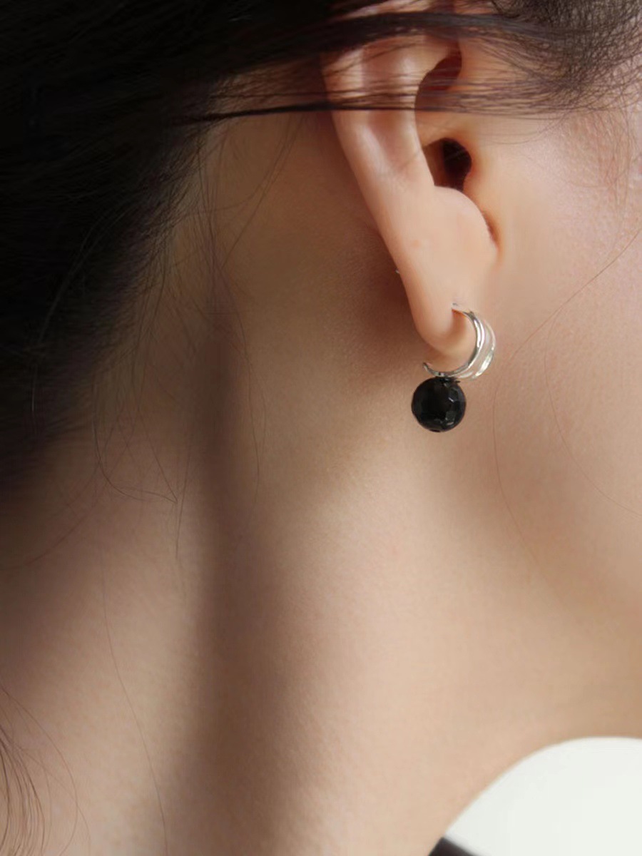 1 Pair 925 Sterling Silver Geometric Ear Studs display picture 4