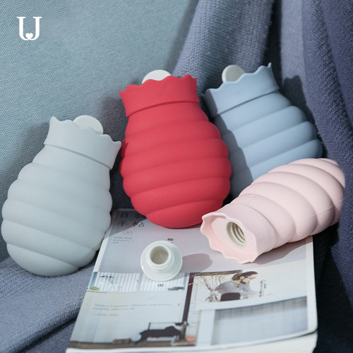 Jordan Judy silicone hot water bottle, waterproof and explosion-proof, silicone microwave heating hot water bottle 