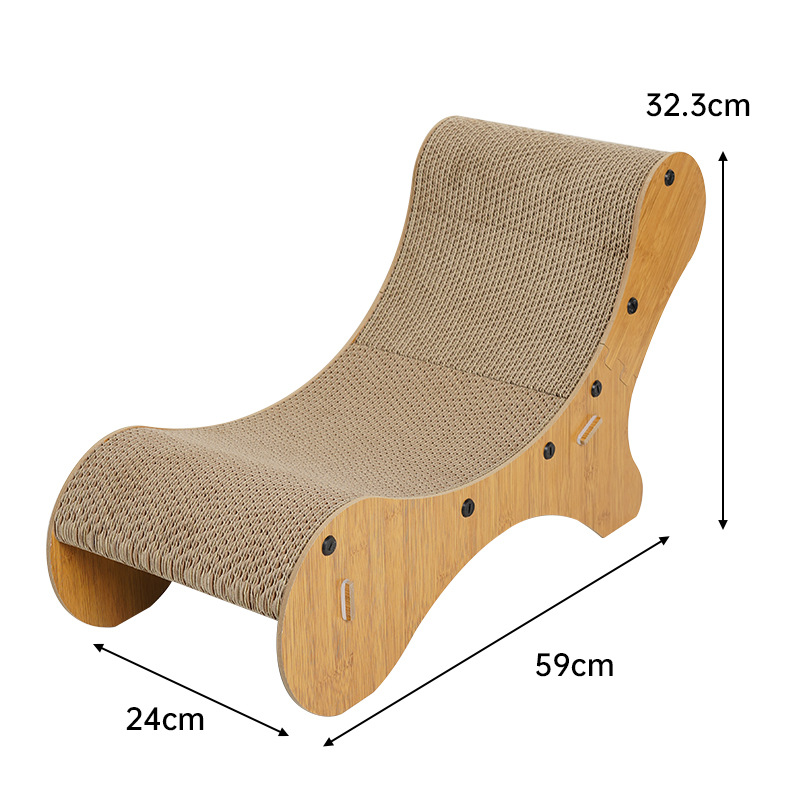 Directo de fábrica resistente al desgaste no-chip de papel corrugado gato nido gato escalada rack multi-funcional gato rasguño tablero gato sofá gato juguete