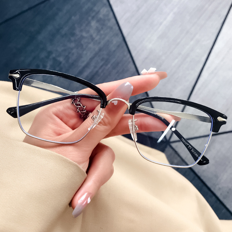 New retro eyebrow style glasses for men