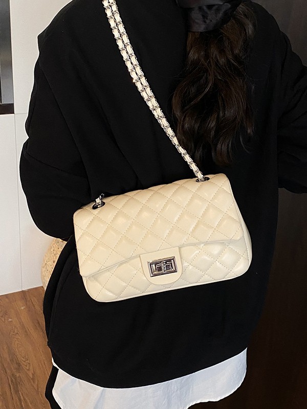 2026 nueva moda versátil bolso de mujer bolso de cadena de diamante nicho de diseño de alto rendimiento extranjero bolso de hombro