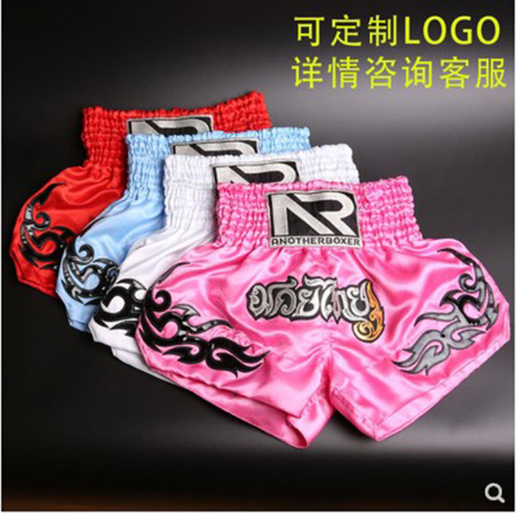 Muay Thai Shorts, Sanda Uniform, Boxing Pants, Combat Training Pants, Customizable Logo, Dropshipping, Quick-Drying