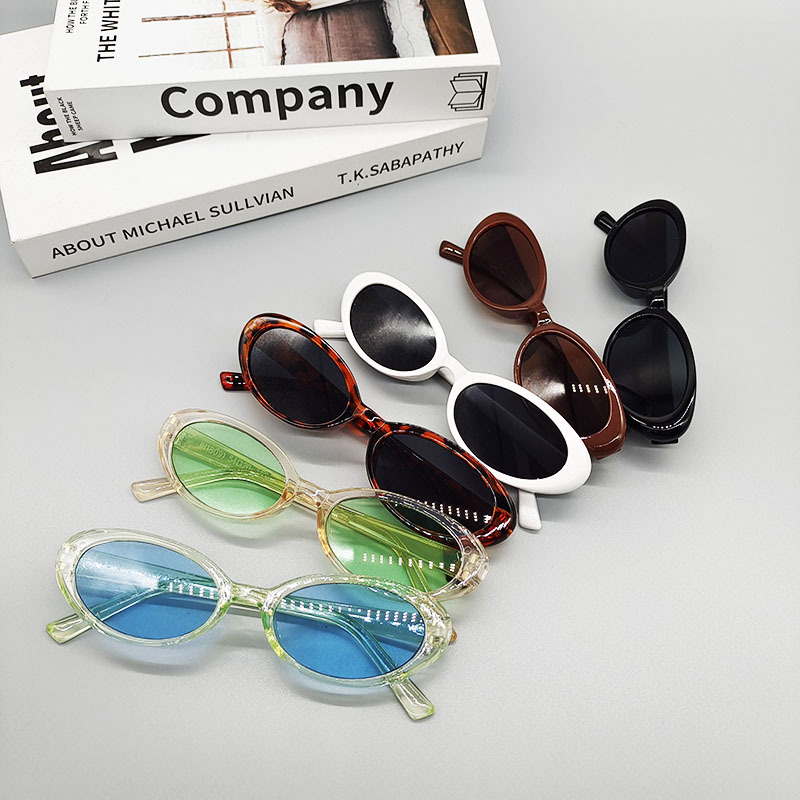 Coffee, White, Green, Blue, Black Color Elegant Glam Hip-Hop UV400 Protection Women's Sunglasses