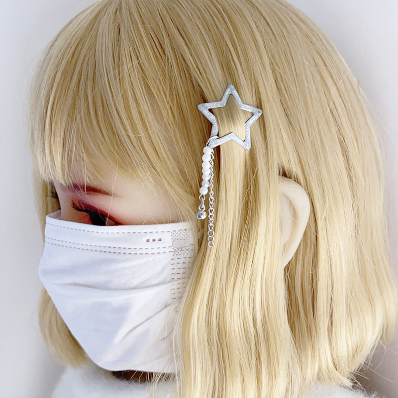 All Seasons Season IG Style Y2K Women's Star Alloy Charm Hair Clips