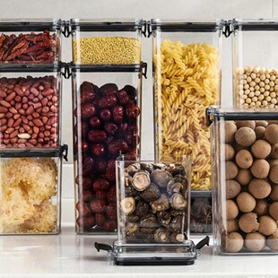 Kitchen Moisture-proof Sealed Jar Food Grade Grain Plastic Storage Jar Snack Tea Fresh-keeping Box Storage Box