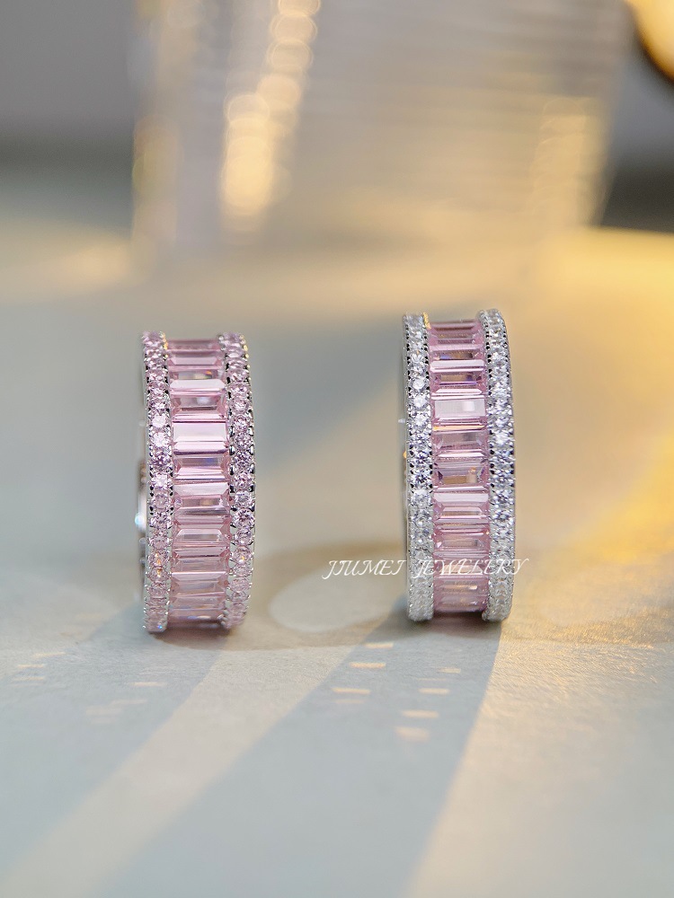 Fashion Geometric Sterling Silver Plating Zircon Rings 1 Piece