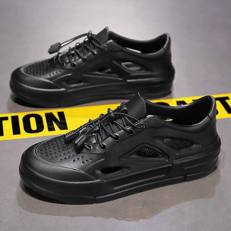 [Off-Season Big Sale] Suitable for Stocking up ~ Croc Shoes for Men to Wear Outdoor Sports Sandals, Non-Slip Thick Soles and Toe Caps