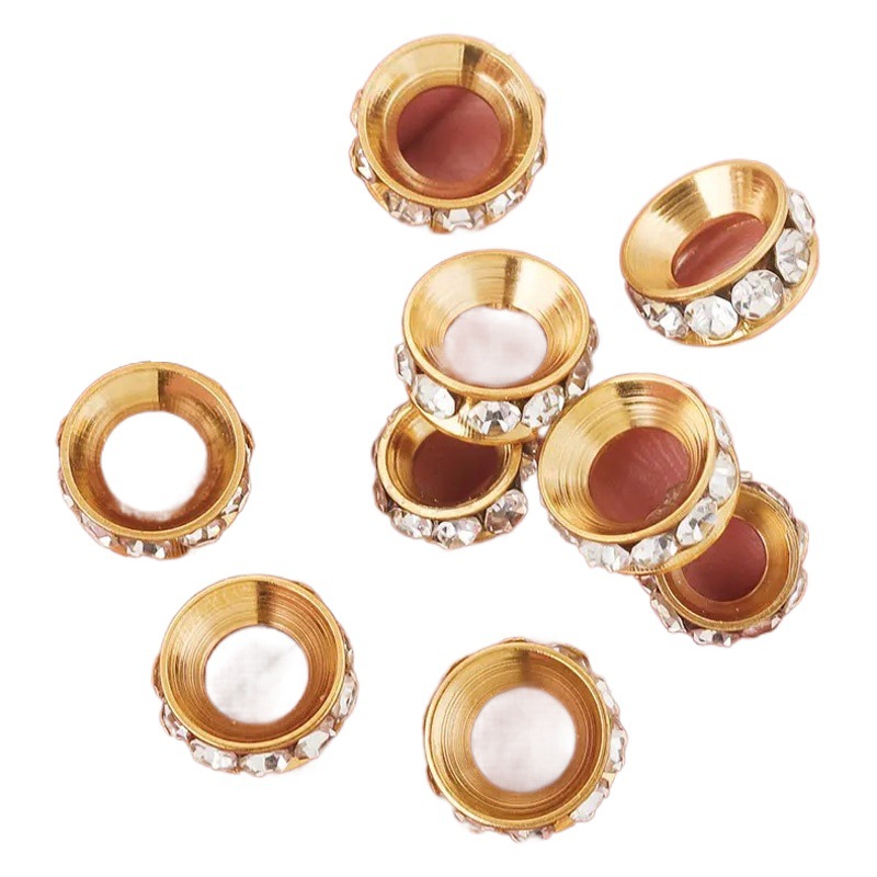 Anillo de perforación de acero inoxidable cuentas espaciador pulsera de perforación espaciador de acero de titanio jante joyería DIY accesorios hechos a mano pendientes