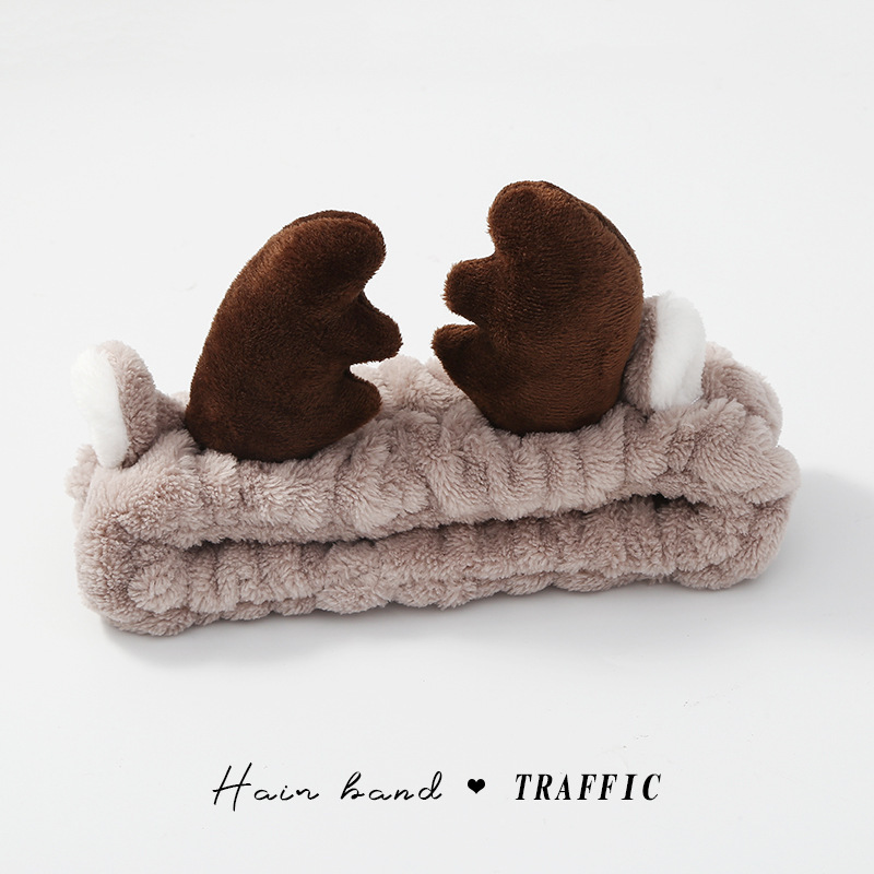 Diadema de felpa de dibujos animados 2025, antideslizante, para maquillaje o spa, estilo lindo