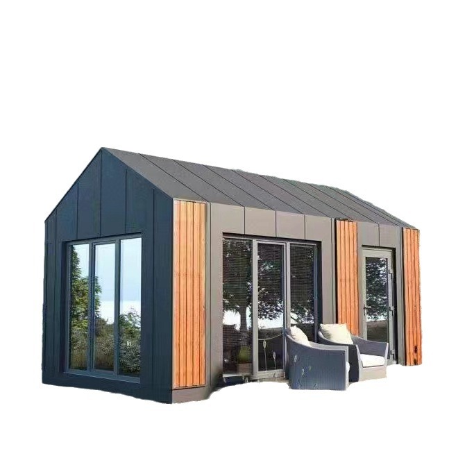 Residente a estrenar Creative Container Resort B & B Hotel Habitación móvil Estructura de acero Sala de sol Sala de contenedores