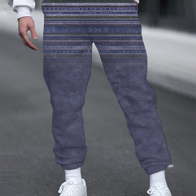 Harajuku Hip-Hop High Street Style Skinny Ruffian Handsome Trousers Men's Sports Jogging Quick-drying Sports Trousers ML4