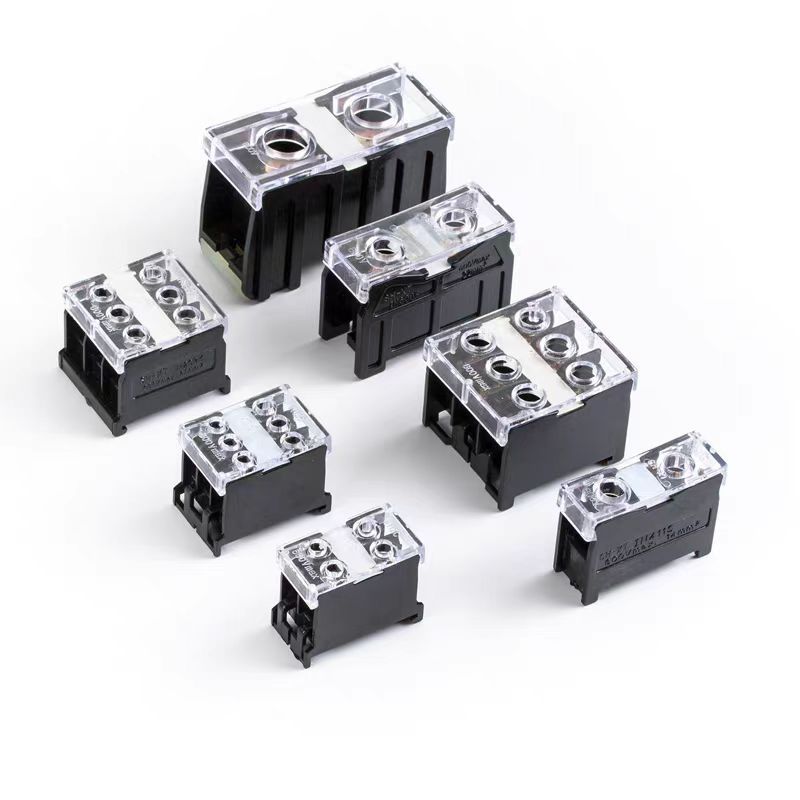 IN导轨式纯铜接线端子排连接板IN12BK 13 20 30 60 100 200BK