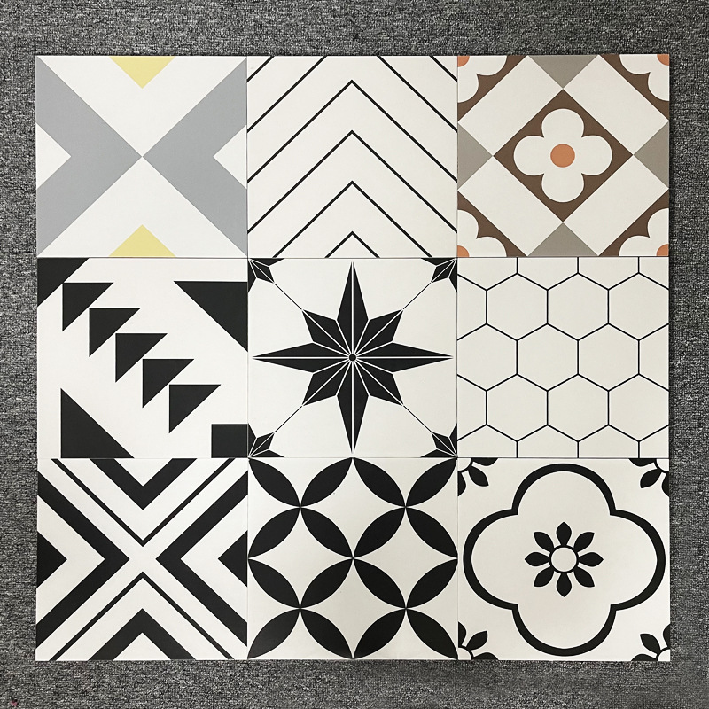 Scandinavian Internet Celebrity Small Tiles 300X300 Bathroom Kitchen Bathroom Toilet Tiles Floor Tiles Non-Slip Matte Antique