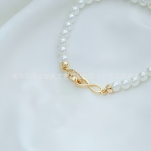 ��ɫ18K������ʯ����8���p��ŤȦ�����DIY���Ʒ�B�ӿ����