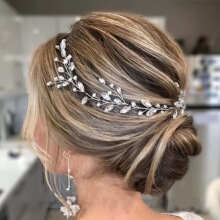 P 36391 Silver Leaf Bridal Headband ����ͷ�� ŷ���羳