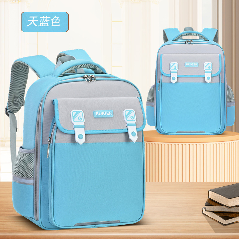 新品1-3-6年级男女小学生书包 防水防污培训班儿童双肩背包印LOGO|undefined