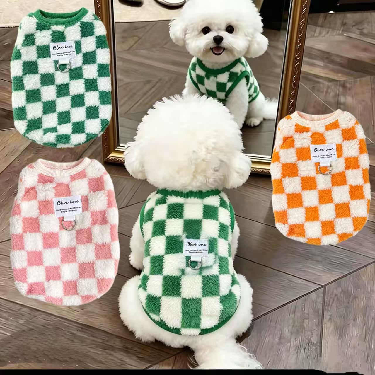 加绒秋冬款狗狗猫咪宠物衣服中小型犬小狗小猫泰迪柯基雪瑞纳冬装
