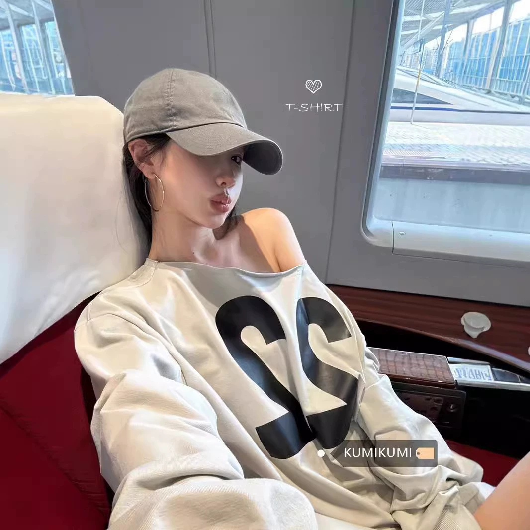 Осенний дизайн длинный рукав для отдыха, американский стиль, oversize