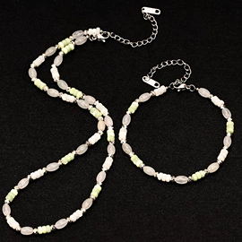 链子/链条;天然玉石首饰套装;吊坠
