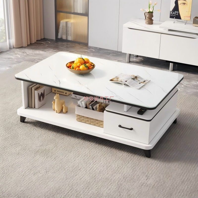 Coffee Table Table Living Room Household Small Apartment Simple Table Simple Modern Style Balcony Small Tea Table Glass Light Luxury Tea Table