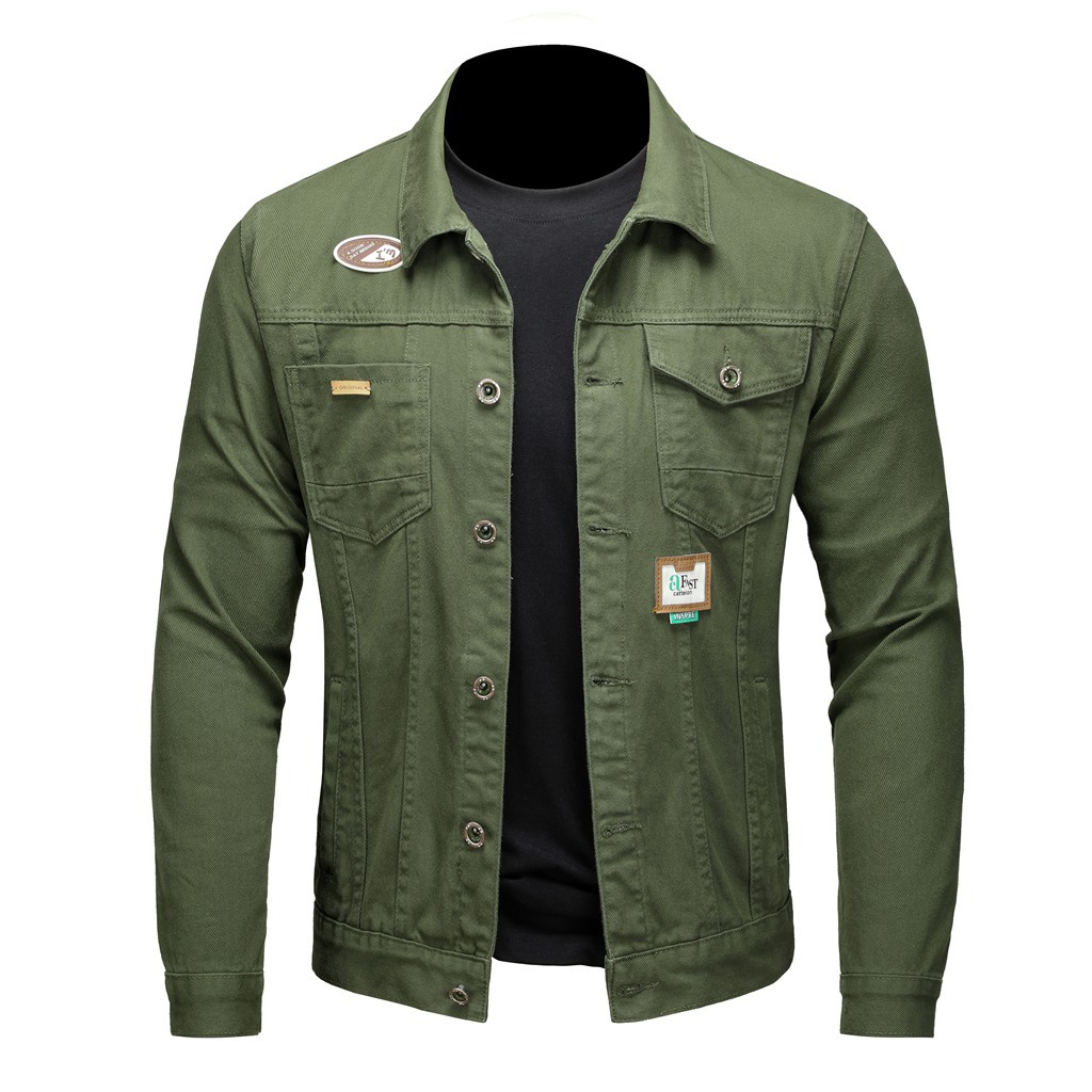 2024 simple new spring loose tooling washed men's tops and jackets_voghion.com