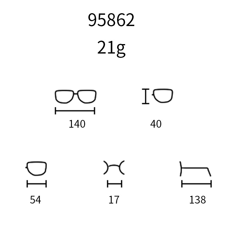 95862 de moda europea y americana marco hombres anti-azul luz gafas TR90 primavera pierna gafas de ordenador puede ser equipado con gafas de miopía