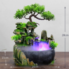 Desktop small wigwam flowing water ornaments fish pond humid